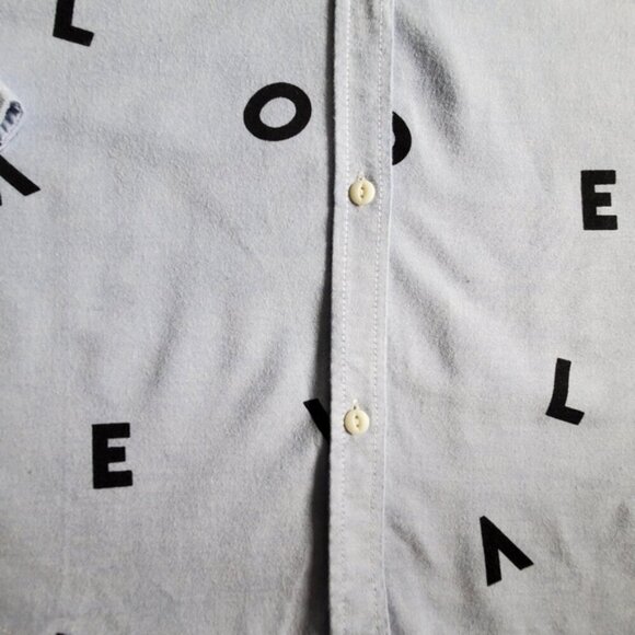 Current/Elliott Love Letter Button Down Shirt Size 1 (US 4) - Picture 6 of 9